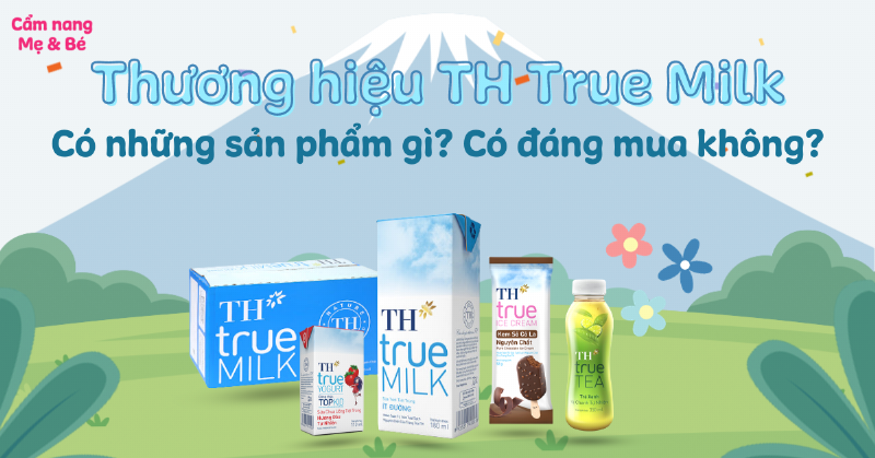 Một bé gái Việt đang vui vẻ uống sữa TH True Milk ít đường tại nhà